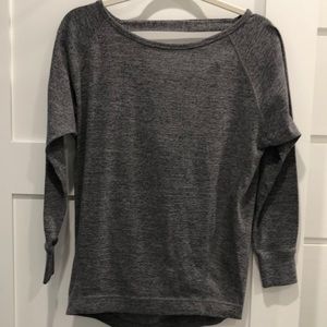 Long sleeve grey club Monaco top